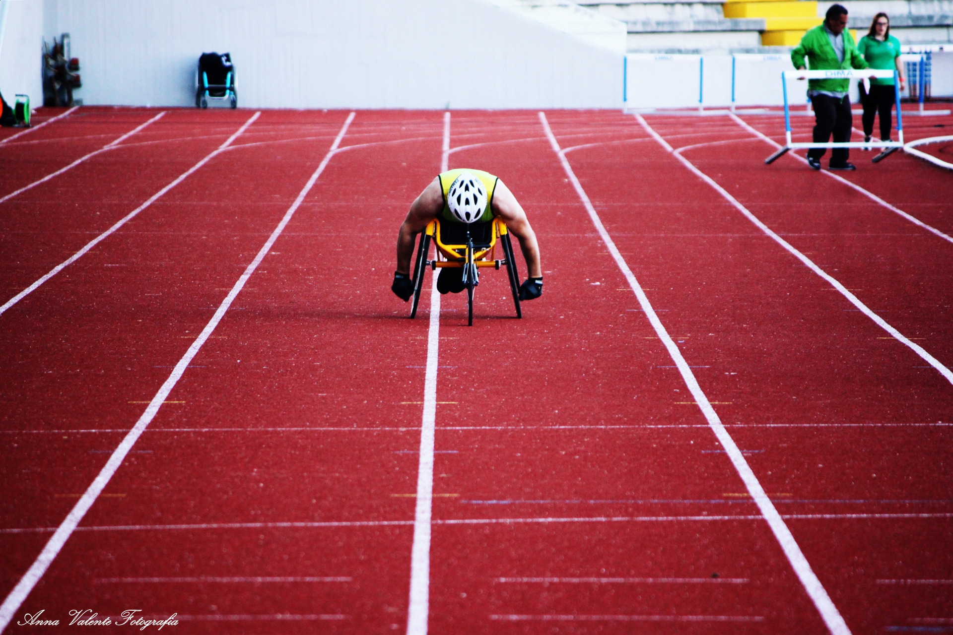 A corrida - 100m cadeira de rodas